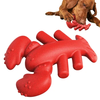 Large Dog Lobster Teething Stick Durable Dog Chew Toy Aggressive Chew Bone Lobster Dog Chew Toy