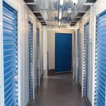Customized 20-Foot Portable Storage Container High-Gloss Roller Shutter Door Modern Design Easy Build Stack 3 Logos Warehouses