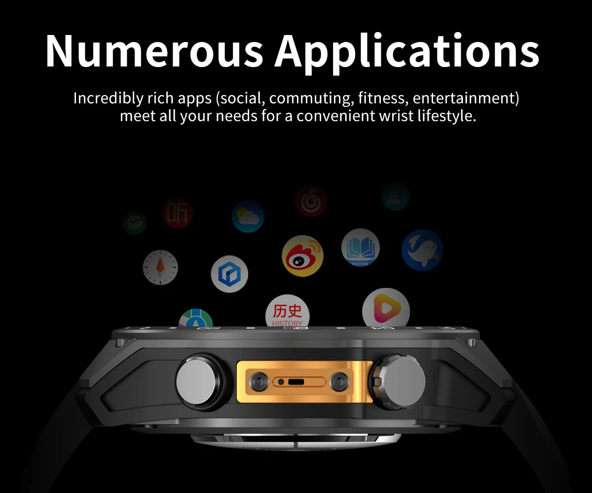  2026 HD300 PRO Relojes GPS Smart Watch Health Monitoring Outdoor Compass Fitness Sports Flashlight Local Music for Men