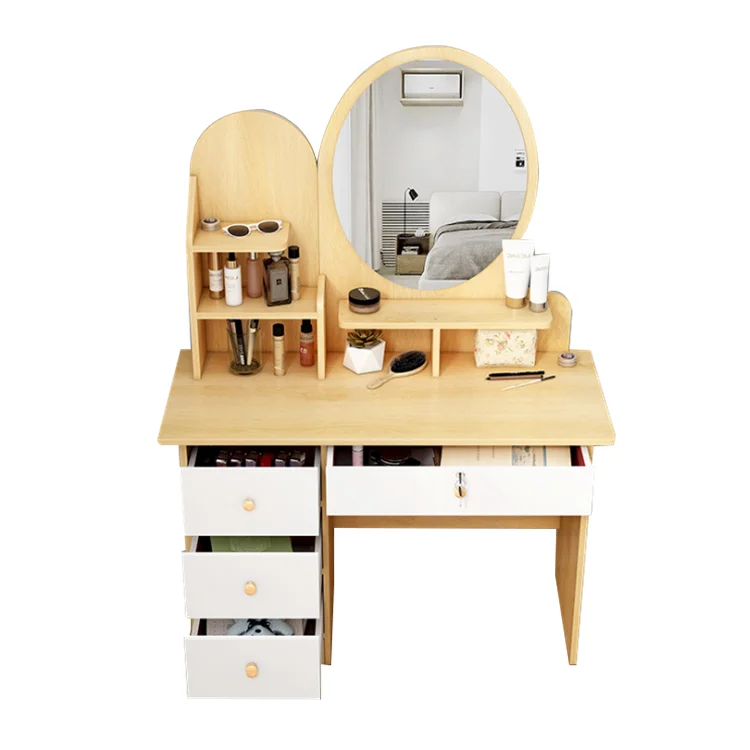 Cheap Factory Price dresser dressing table with mirror and stool