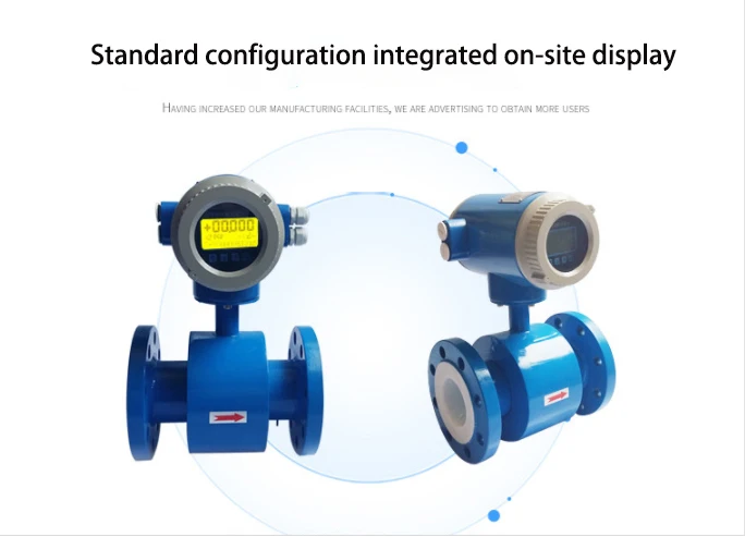 Integrated electromagnetic flowmeter