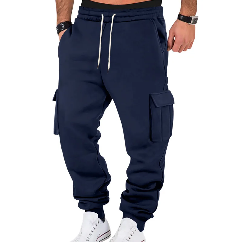 Salati Men's Casual Work Pants with Multiple Pockets and Drawstring Sport Casual Pants gallery 3