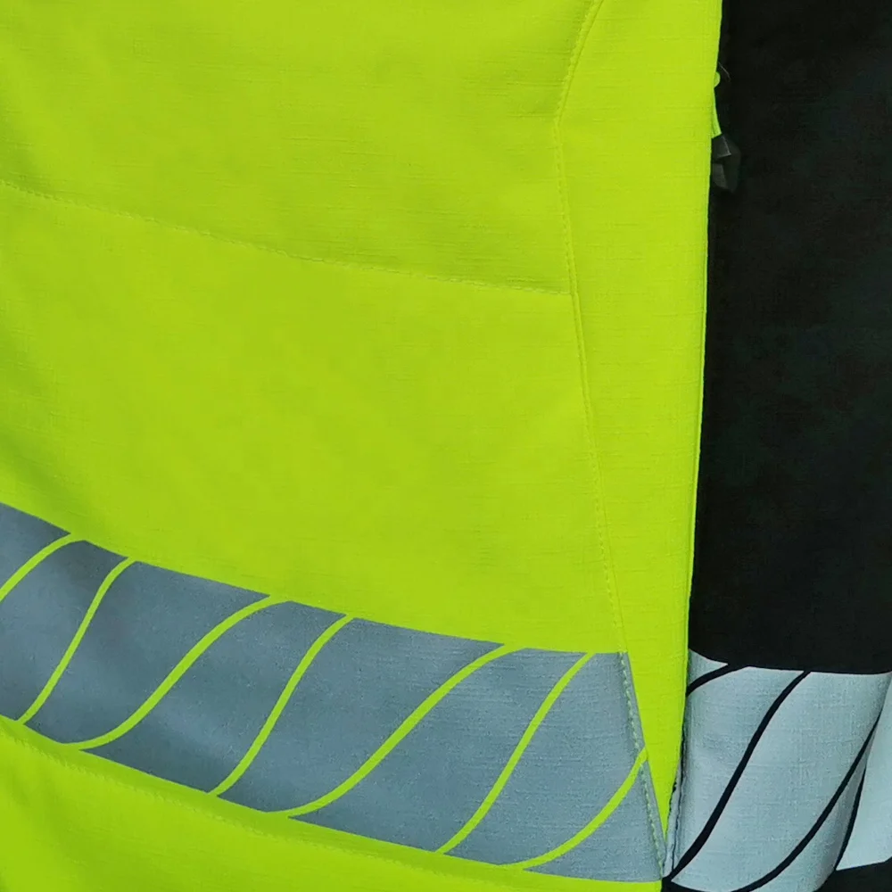 Специальная мужская защитная одежда с высокой видимостью, светоотражающее пальто, мужская зимняя куртка с подкладкой