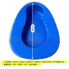 Inodoro azul separado