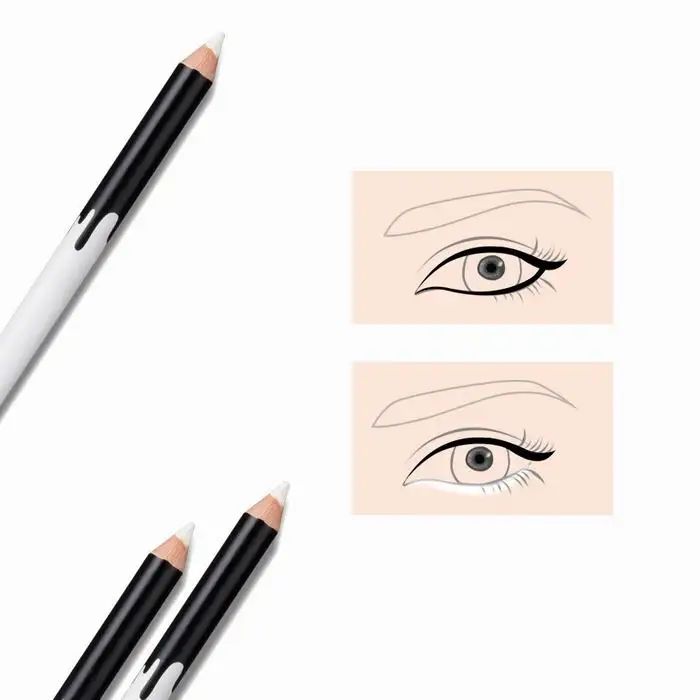 48h Water Resistant Luxury Organic Eye Dry White Eyeliner Pencil Waterproof Makeup Bulk Private 7974