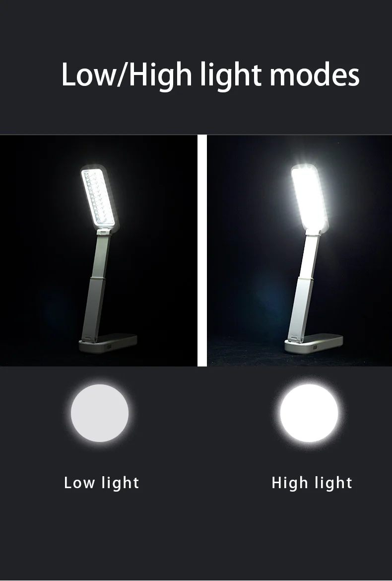 Rechargeable Light Table New Design Folding Desk Lamp