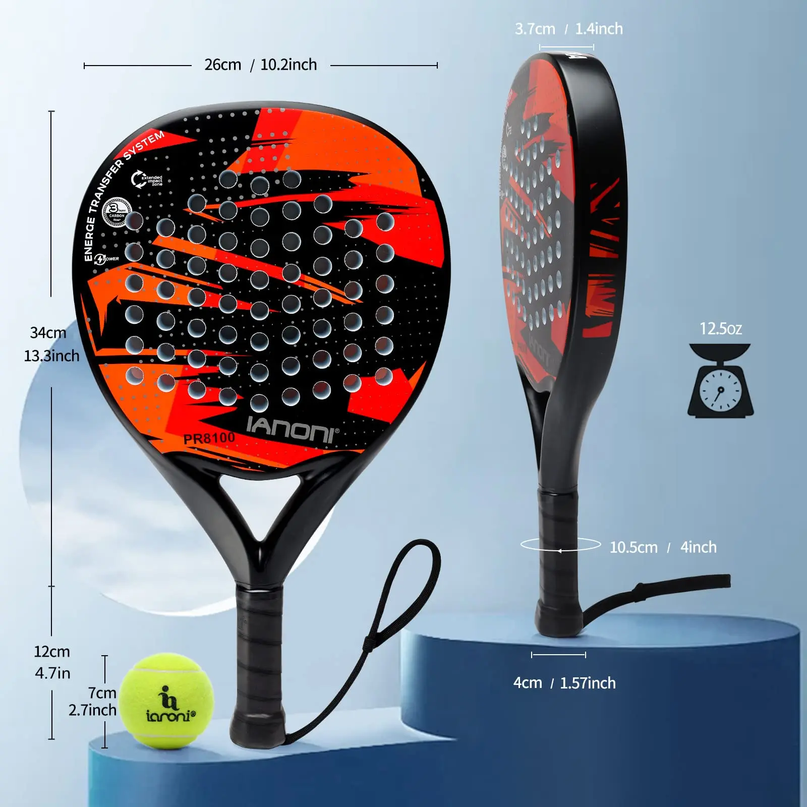 ianoni new carbon fiber paddle tennis racquet padel racket| Alibaba.com