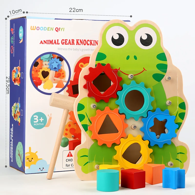 Новое поступление, деревянный ранний пазл, мультяшный перехват, животное, снаряжение для бильярдного стола, подходящая игра, распознавание цветов для детей