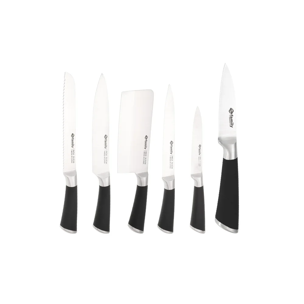Factory Wholesale Stocked Kitchenware Stainless Steel Kitchen Knife Knives Sets Chef Knives for Right Hand