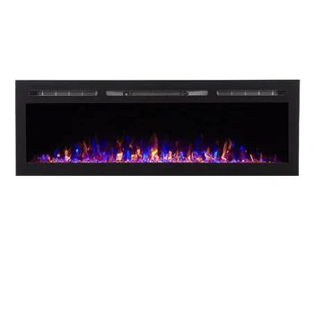26"/31"/36"/40"/43"/50"/60"/68"/72" Traditional Decorative Flame Wall Mounted  Electric Insert Fireplace with Remote Control