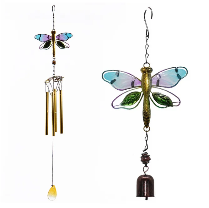 Metal Bird Hanging Wind Chime with Bell Metal Wind Chime Outdoor Medium Wall Hanging Iron Craft Wind Chime for Home Garden