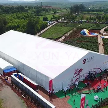 30m 40m Span Wide Aluminum Frame Temporary Heavy Duty Large Warehouse Tent For Outdoor Logistic Storage