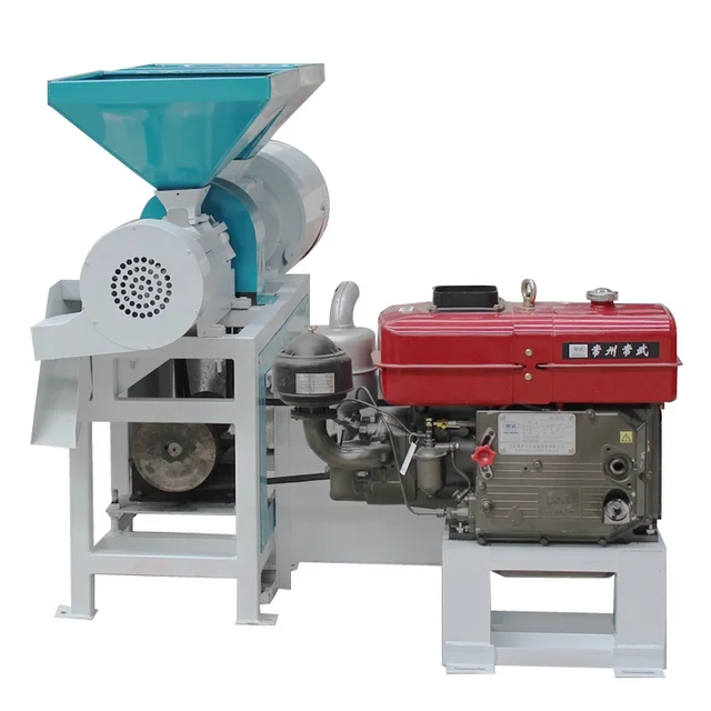 Small corn peeling and milling machine Rice milling machine for household use