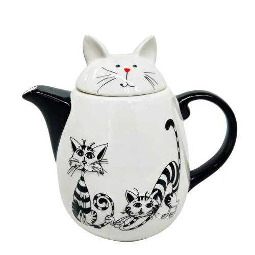 Chinese Animal Shaped Decorative Modern Cheap Ceramic Cat Chicken Teapots Stand for Wholesale