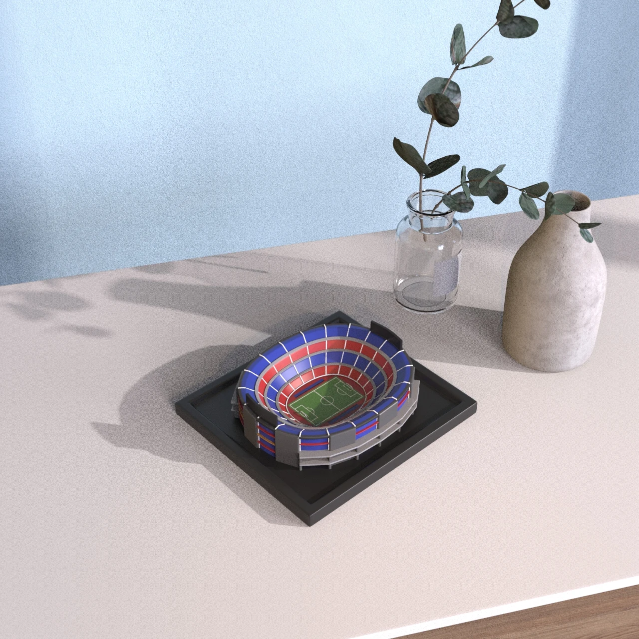 product oem custom resin 3d miniature stadium model football soccer stadium scale model figurine souvenir gift for office home decor-5