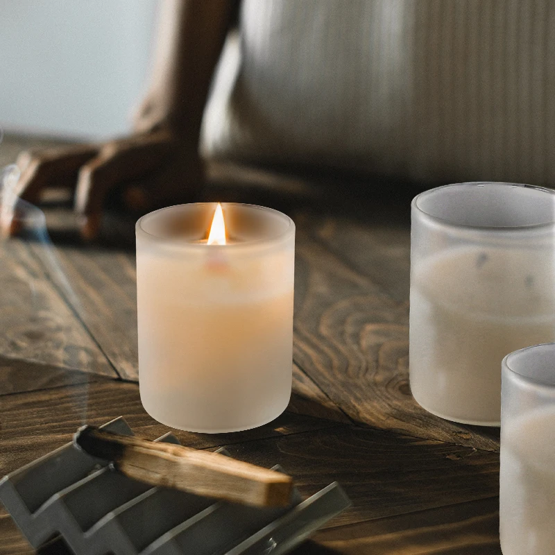 Agh 10oz Frosted Clear Sublimation Blanks Small Tealight Glass Candle