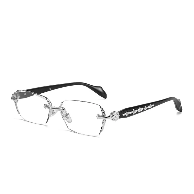 KL8013 1pc Rimless Squared Frame Blue Light Blocking Presbyopia Restoring Ancient Unisex aperçu 8