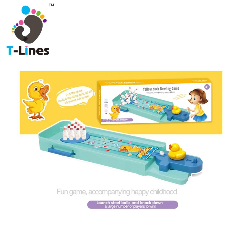 Настольная пластиковая мини-игра для боулинга хорошего качества игрушка детей и