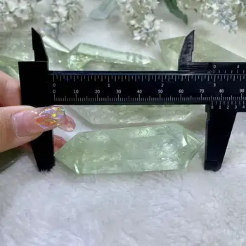 グリーンクォーツクリスタルポイントタワーDTプラシオライトグリーン