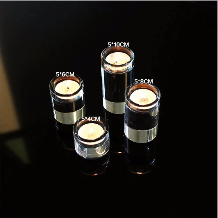 Fashion Customized Crystal Candle Holder Centerpieces Wedding Decoration