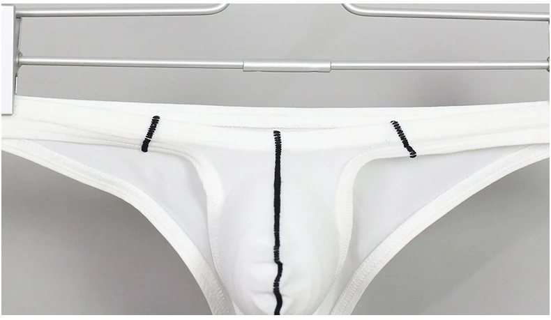 Ropa interior Sexy para hombres, bragas sexuales de nailon y LICRA