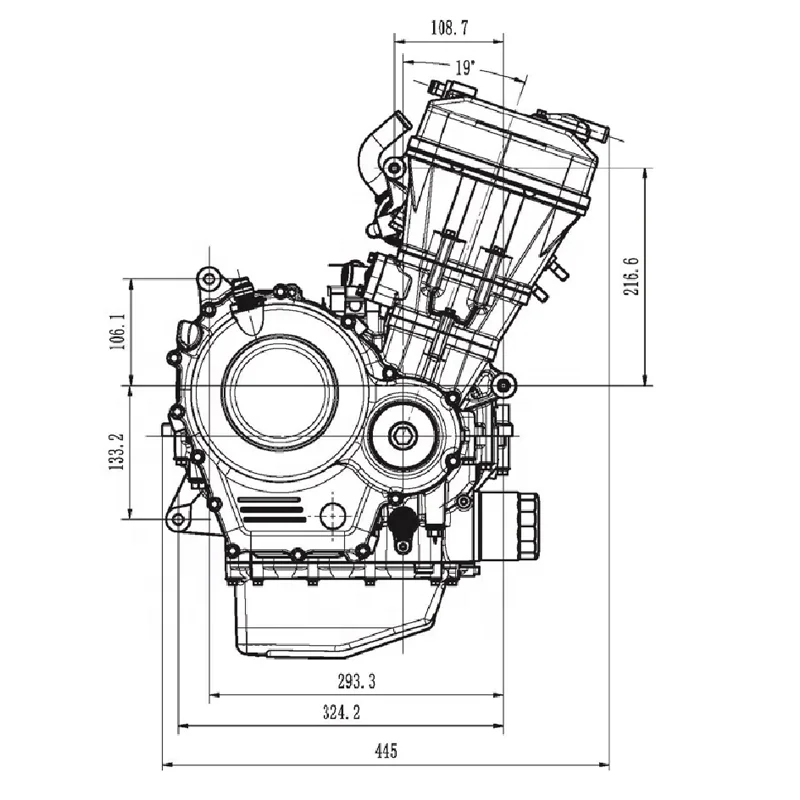 Zongshen ZS550SR Engine - High Quality Water-Cooled