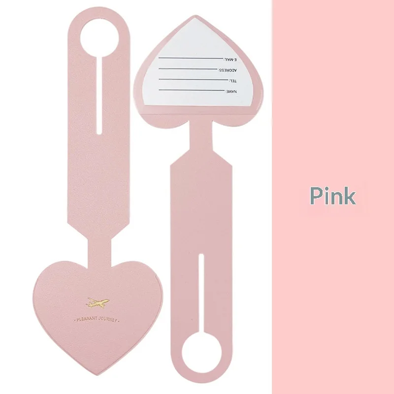 Heart Luggage Tag Boarding Pass Checked-in Name Anti-lost Stowable Small Pendant preview 6