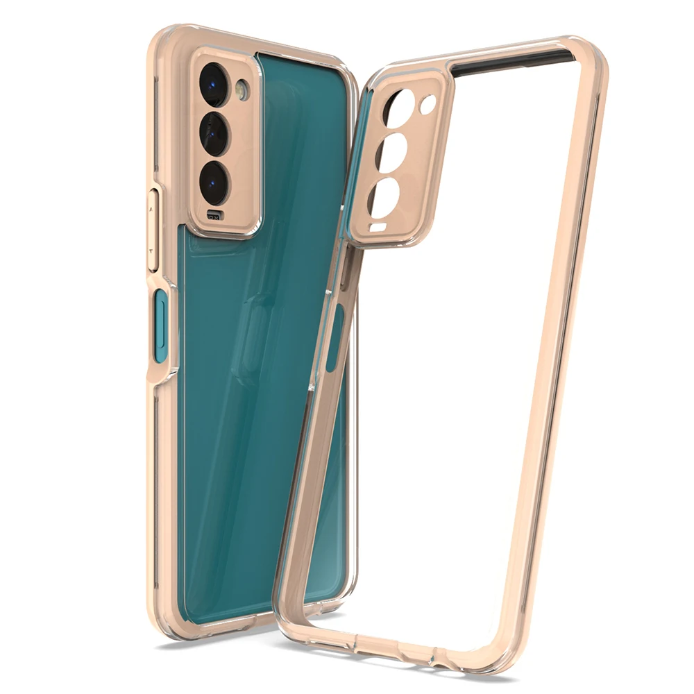 2022 Wholesale Color Frame Cell Mobile Phone case for Tecno CAMON 18 PREMIER High clear Back Cover