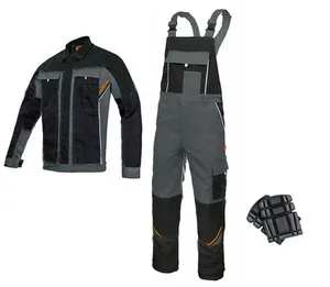Whole Set 65% Polyester 35% Cotton Work Pants Men Work Jacket Cargo Pants Bib Overalls for Industry Repairmen Workshop