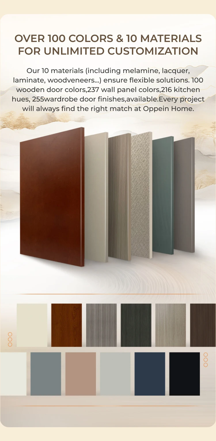 OPPEIN Modern Design Interior Solid Wood Doors - Soundproof