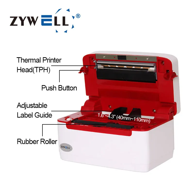 ZY909 Inkless Thermal 4x6 Shipping Label Printer - Zywell