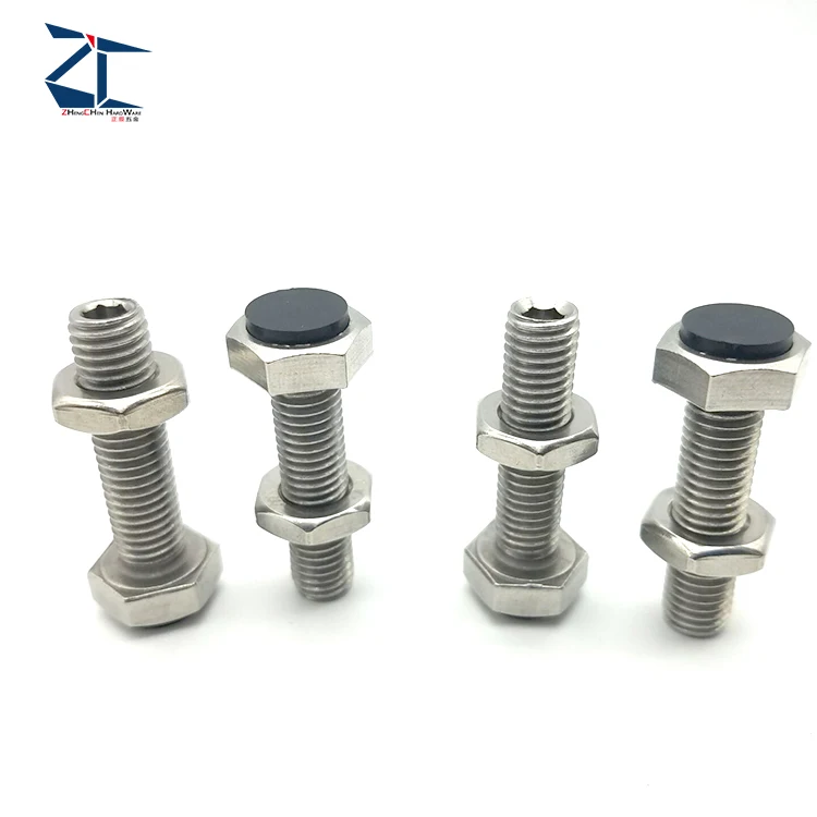 High Quality Stainless Steel Shoulder Stopper Bolt Hex Socket Head Cap Screw with Nylon Tip