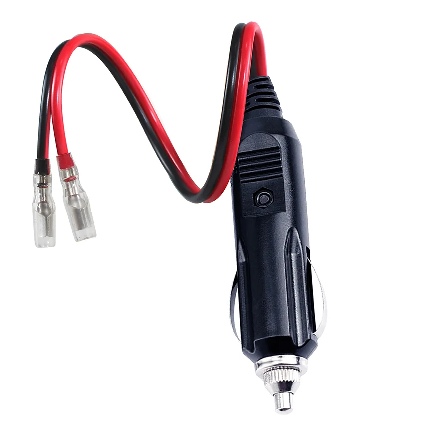 Adapter Wiring DC 5521Mm Plug Male Dc Car Cigarette Lighter Extension Light Right Angle Cigar 19