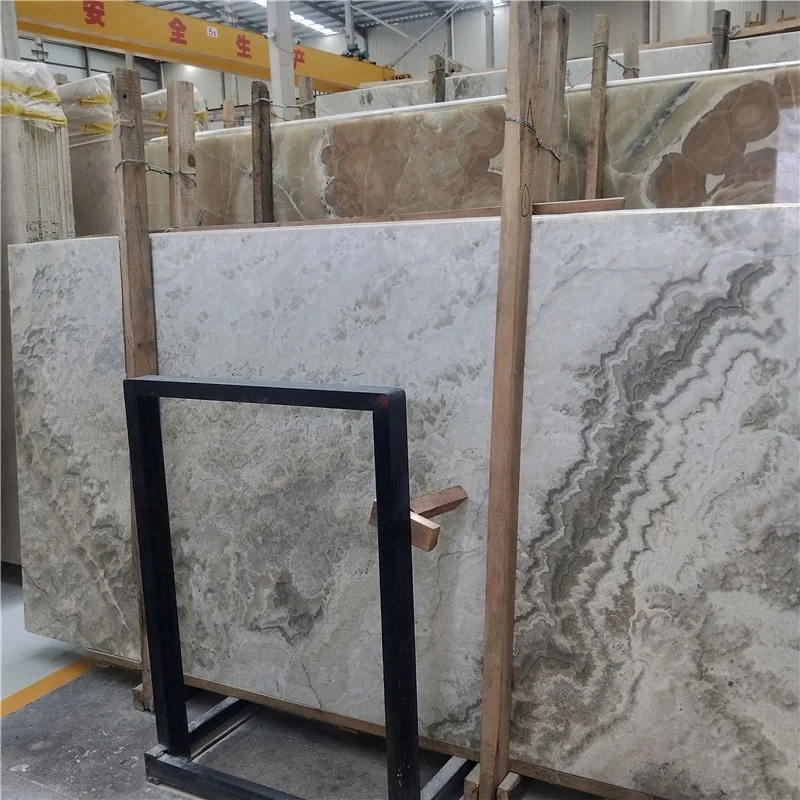 product decoration marble and white brown onyx wall backlit slabs translucent onyx wall design kitchen countertop-5