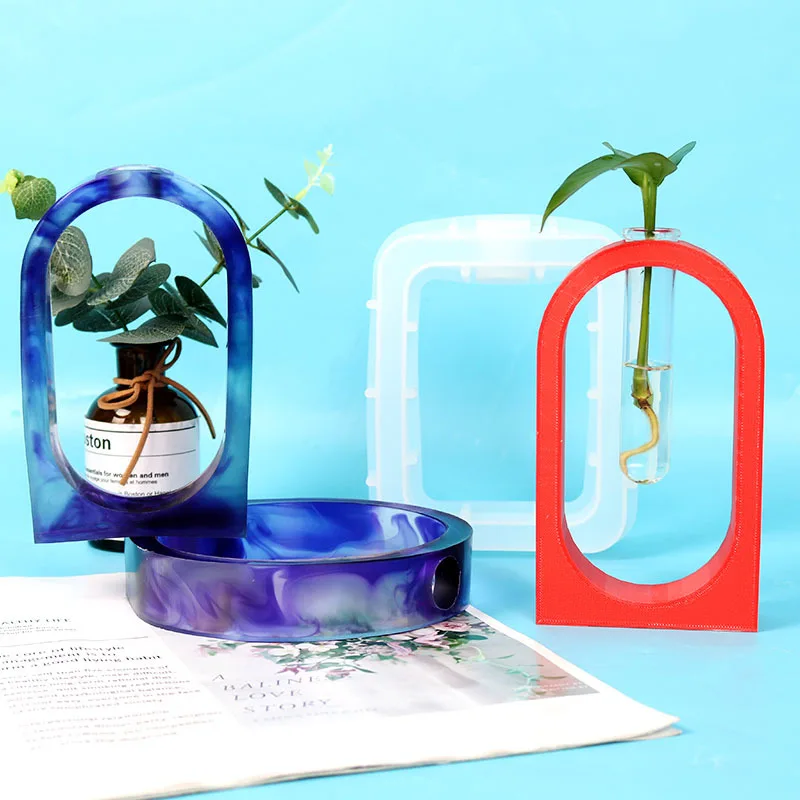 3 Stampi In Silicone Per Resina - Vasi, Portapenne, Decorazioni, Fai-Da-Te - Foto 2