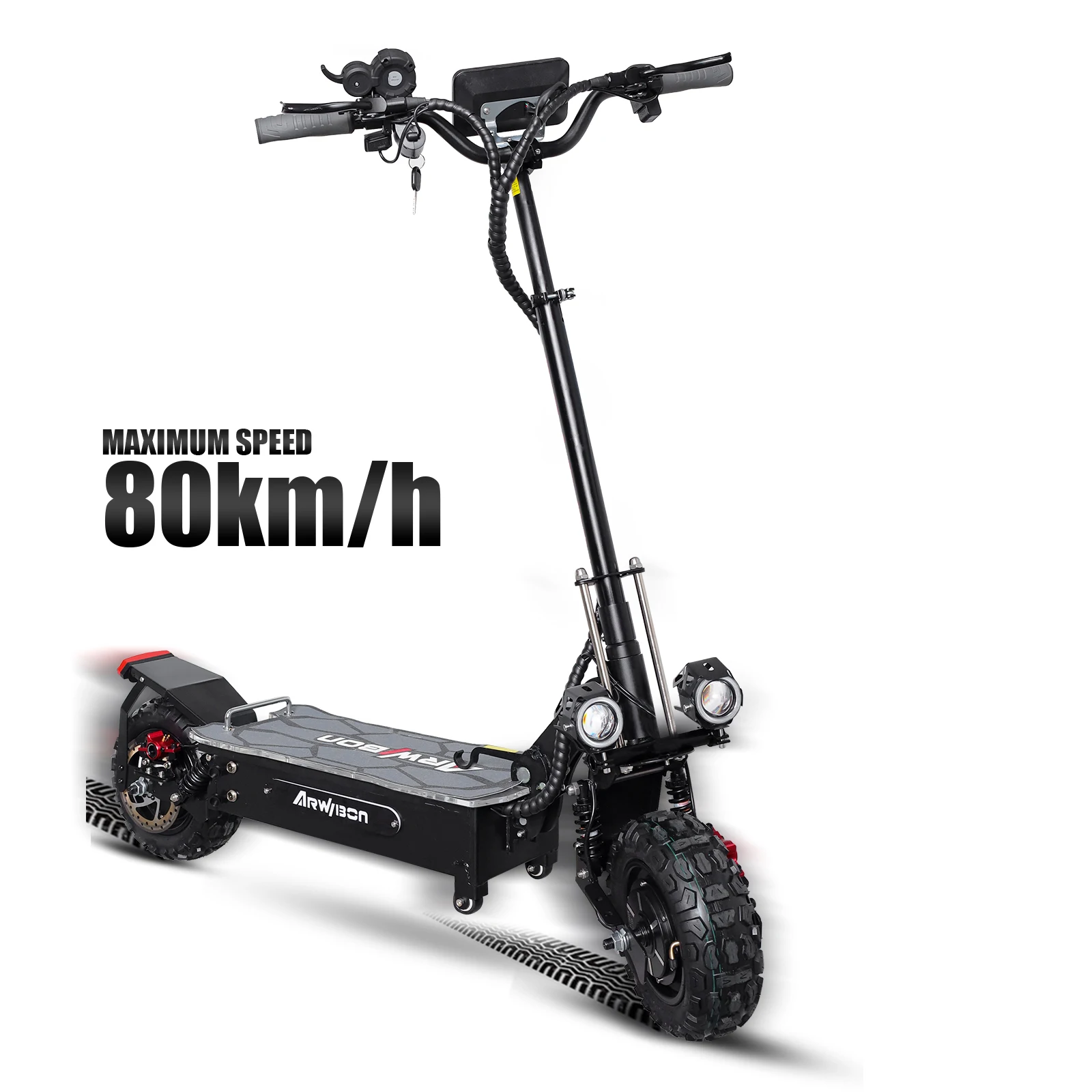 Q06Pro - Patinete eléctrico para adultos, motor de doble unidad de 5600 W,  hasta 40 MPH y 40 millas, 60V/27 AH, neumático todoterreno resistente de 11