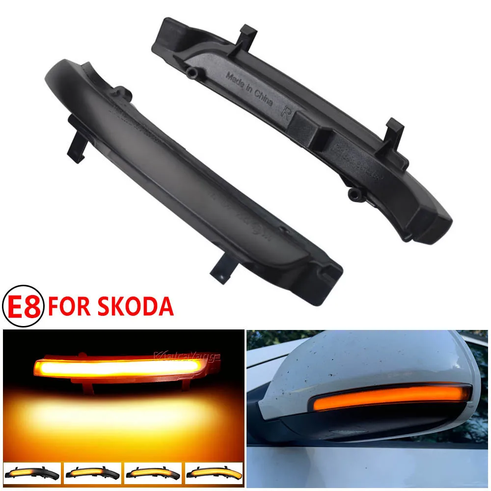 Dynamic Blinker for Skoda Octavia 1Z3 1Z5 Estate A5 MK2 Superb 3T4 3T5 B B6 Turn Signal Mirror Light 2009 2010 2011 2012 2013