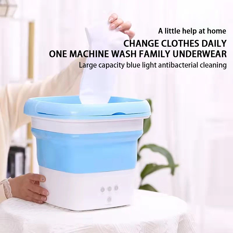 Автоматическая дорожная компактная полуобезвоженная Портативная Складная Стиральная машина для спальни складная электрическая стиральная машина для автомобиля