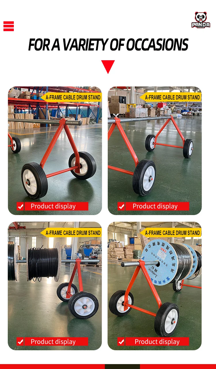 Complete Of Cable Drum Lifting Jacks With Spindle Bars For Drum Lifting Up To Using Screw Or