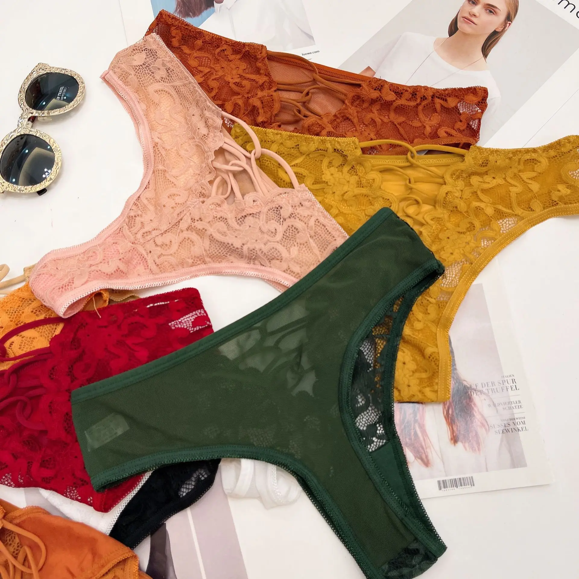 Wholesale Lace Panties Women Cotton Underwear Panties Thongs Sexy