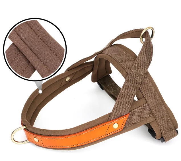 Nylon No Pull Dog Harness Vest Strap With Handle Training Easy Walk