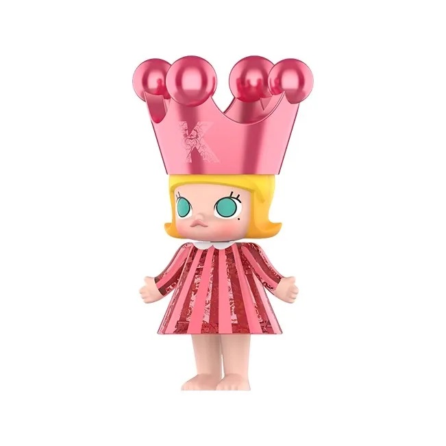 For POP Mart MEGA ROYAL MOLLY Princess Pink PVC Action Figure Born