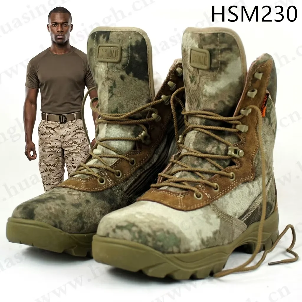 LXG,Swamp Walking Low Visibility Camouflage Fighting Boots Woodland Cross Country ultra Strong Stealth Hunting Boots HSM230