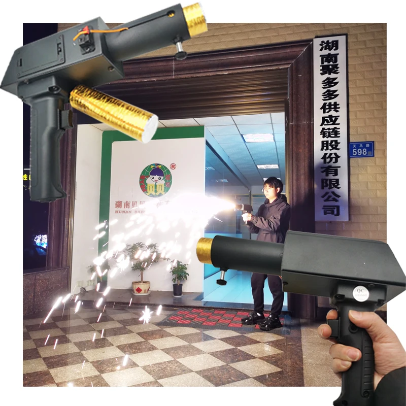 Gun Pyro Wed SPARKLER Firework Cold Fire Crackers Pistol Wholesale Cold Fountain Fireworks Fireworks Firing System for Wedding