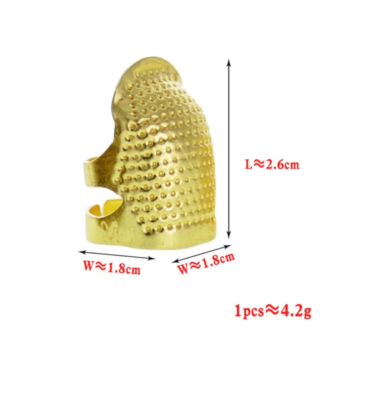 Adjustable Metal Finger Shield Protector Sewing Thimble Finger Protector Pin Needle Finger Guard for Embroidery Needlework