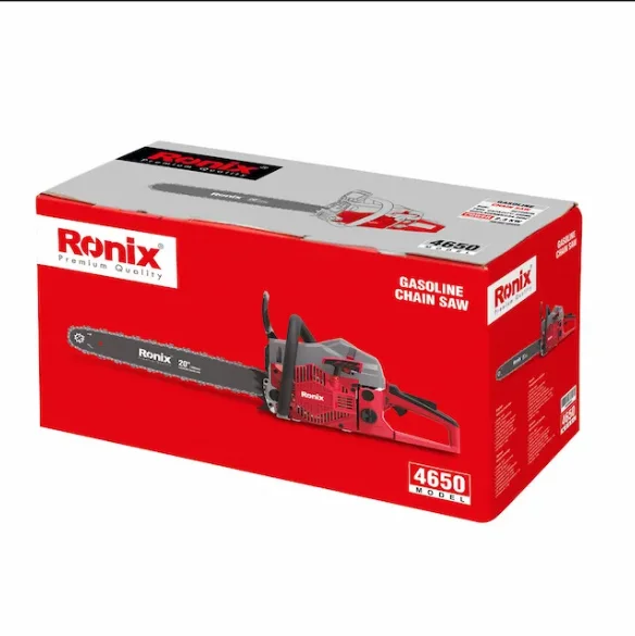 Ronix Model 4650 Petrol Gas Wood Cutting Machine Hand Manual Garden ...