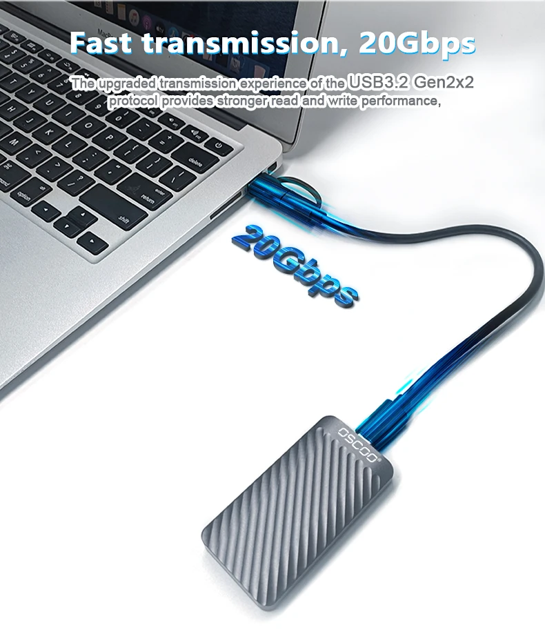 For OSCOO Latest Portable SSD 1TB External Hard Drive 2TB Hard Disk Memory 1TB 256GB Portable SSD 4TB All Laptop PSSD