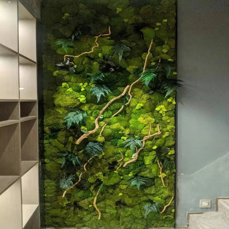 Free Size Customized Artificial Real Preserved Moss Wall Art Moss ...