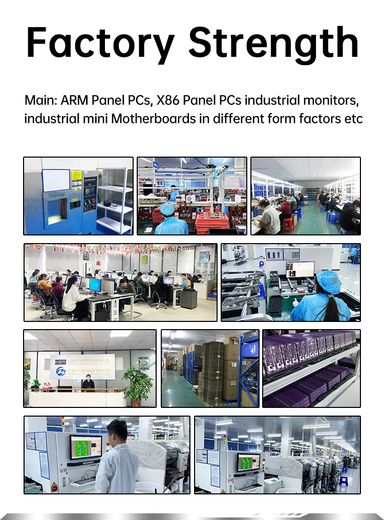 8 10 15 21 32 Inch Industrial Open Frame Monitor IP65 Waterproof PCAP Touch Screen with HD VGA for Embedded Kiosk