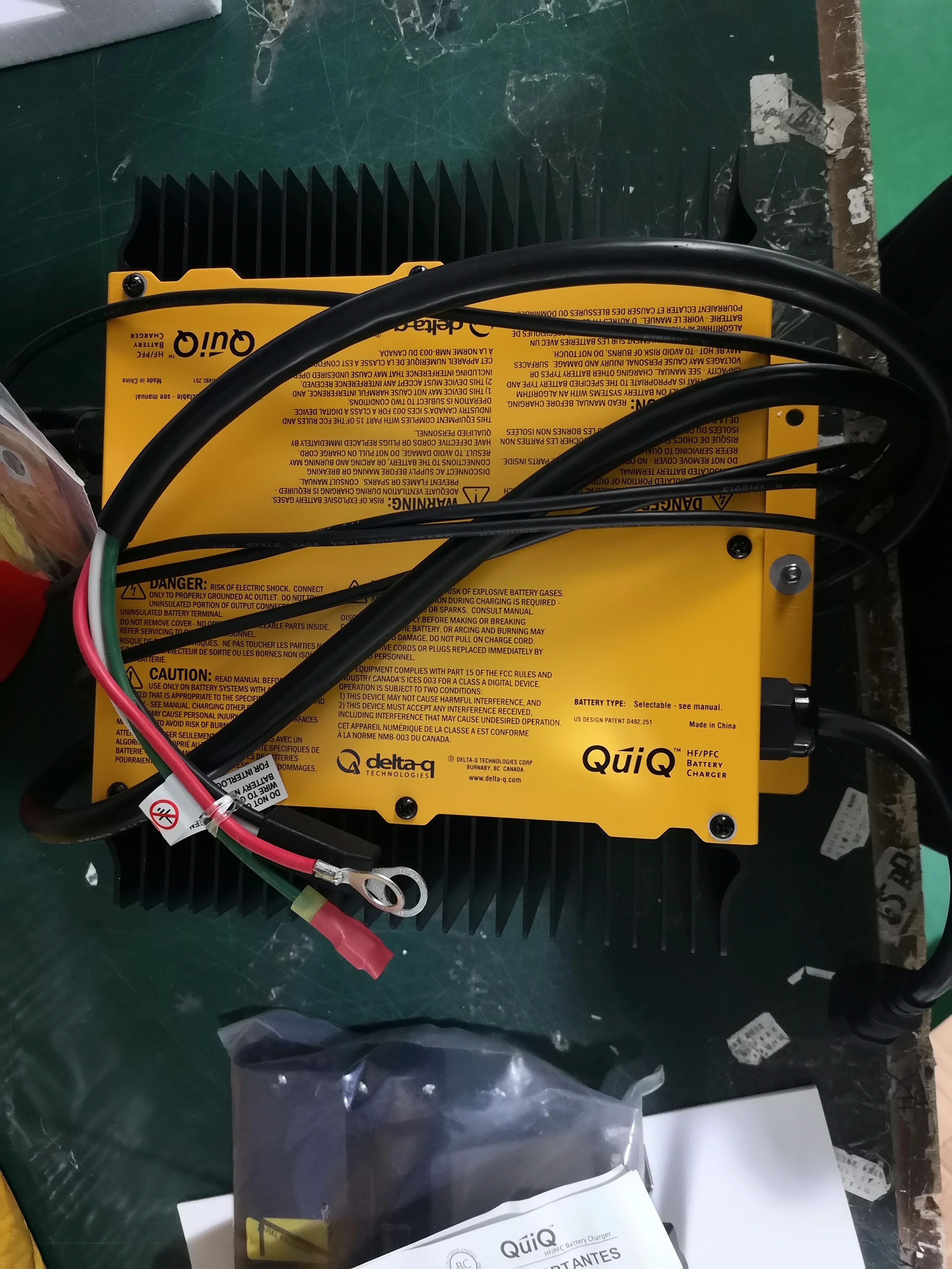 36V 21A Delta Q Golf Cart Battery Charger Model 912-3600 